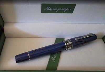 Montegrappa Extra 1930 Ebonite Bespoke ''AP'' Artist Proof Blue Red Fountain Pen