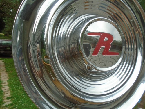 Vintage Rambler R Hubcap 14" Stainless - Picture 2 of 11