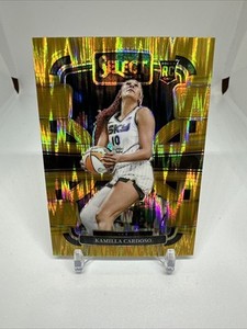 2024 Select WNBA Kamilla Cardoso Concourse Level Gold Prizm /10 Rookie RC #33