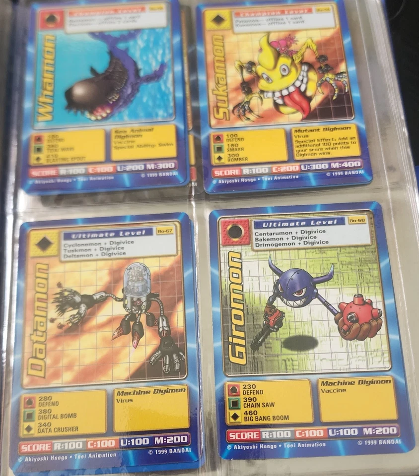 Digimon Series 1 Cards Various Instructions, Card Game Score Cards 1999 - Image 3 of 4