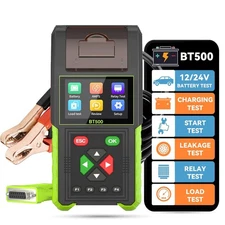 TopDiag BT500 Car Battery Tester Printer for Batteries Load/Alternator/Capacity