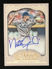 NATHAN EOVALDI LOS ANGELES DODGERS 2012 TOPPS GYPSY QUEEN CERTIFIED SIGNED AUTO