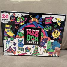 2026 Schylling NeeDoh Christmas Advent Calendar, 24 Toys Authentic Original