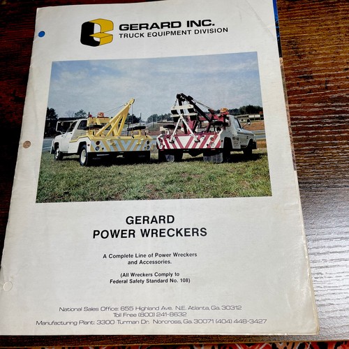 Gerard Inc Power Wreckers Advertising Folder\vintage/ Brochure/ Sales/ Book - Picture 1 of 5