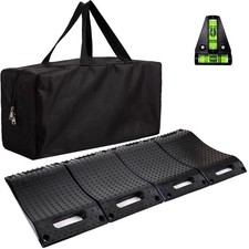 Heavy Duty Tire Saver Ramps 4 Pack 60,000 lbs Load Capacity, Non-Slip Rubber