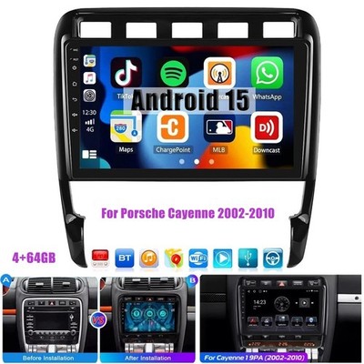Android 15 For Porsche Cayenne 2002-2010 Car Stereo Radio Apple Carplay GPS Navi