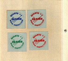 SET OF 4 DIFFERENT MSHA NORTH AMERICAN QUARTO # 7 COAL MINING STICKER # 16