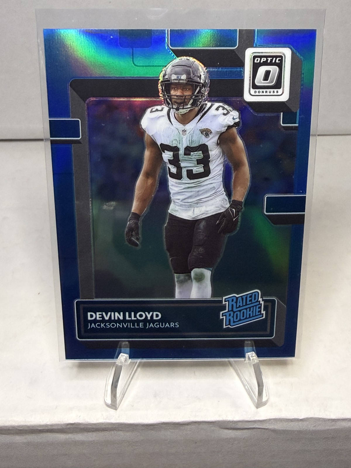 Devin Lloyd Panini Donruss Optic #254 Aqua