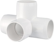 PVC- 4 way L/T 1 " Furniture Grade White 