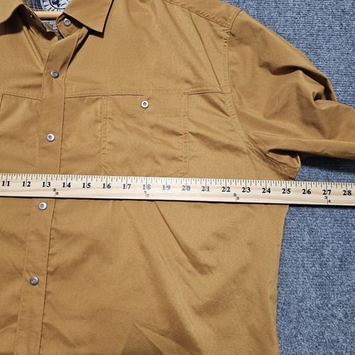 Kuhl Camicia Uomo XL Stealth Manica Corta Bottoni Leggera Arancione Bruciato 7453 - Foto 8 di 9