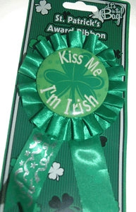 Download Award Ribbon Kiss Me I'm Irish rosette St. Patrick's Day ...