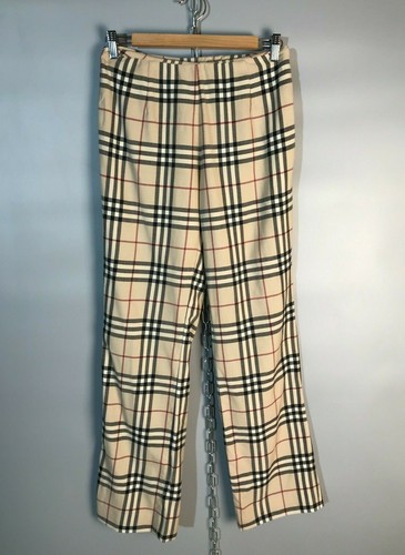 BURBERRY Blue Label Da Donna Nova Check LANA PANTS PANTALONI TAGLIA UK8/S |  eBay