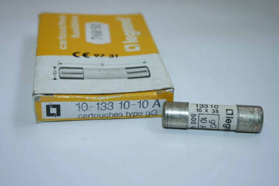 LEGRAND 133-10 10A gG FUSE 10 X 38 10A 500V (x1) fbb22a