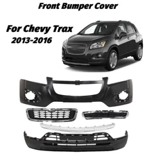 Front Bumper Cover Fascia & Grille Assembly Kit For 2013-2016 Chevrolet Trax