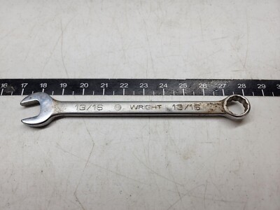 Vintage Wright 1126 13/16'' Combination Wrench 12pt USA Made b-x
