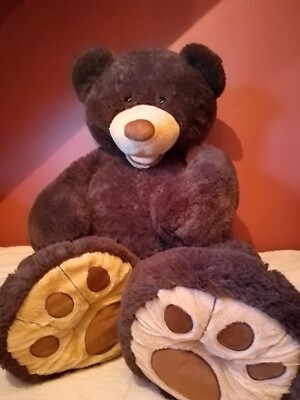 Giant Costco Teddy Bear Brown Furry Hugfun 57