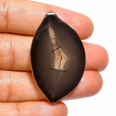 32.50 Cts Genuine Septarian Gronates Loose Gemstone Fancy Slice 41X24X4 mm