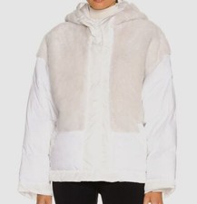 $1150 Shoreditch Ski Club Women's White Ember Shearling Jacket Coat Size S