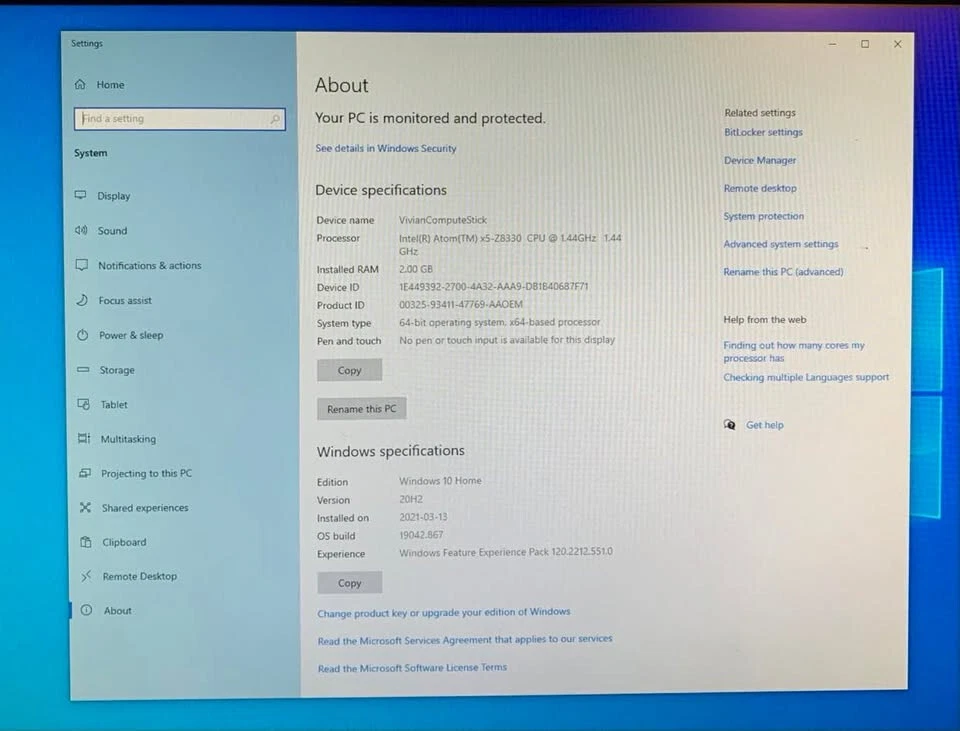 Intel Compute Stick STK1AW32SC - Complete Kit - A "SMARTER TV" - Image 3 of 4