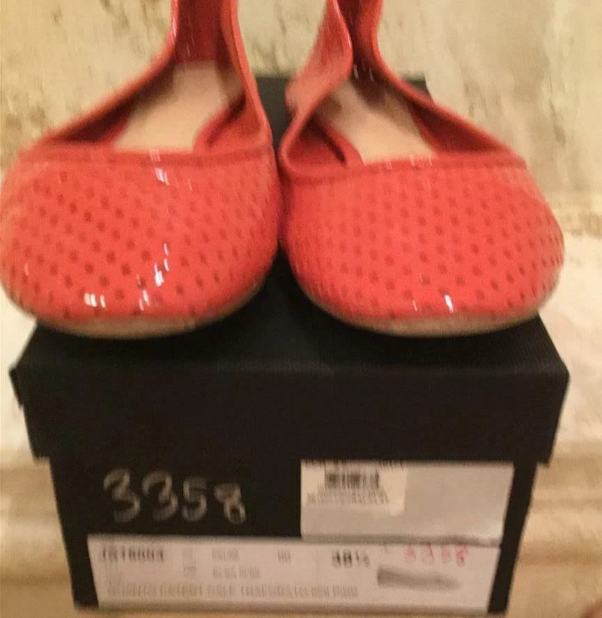 "Pisos de ballet Jill Sander coral charol talla 38 1/2""" Foto 2 de 3