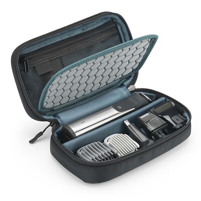 Men's Electric Beard Trimmer Case Attachments Storage Bag Organizer Travel Shave