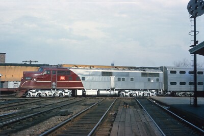 CRI&P EMD E6A No. 630 4 x 6 Photo Englewood Union Station, Chicago, APR 21, 1965