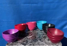Tupperware Legacy Pinch Cereal Bowl Set 400mil. Different Color New