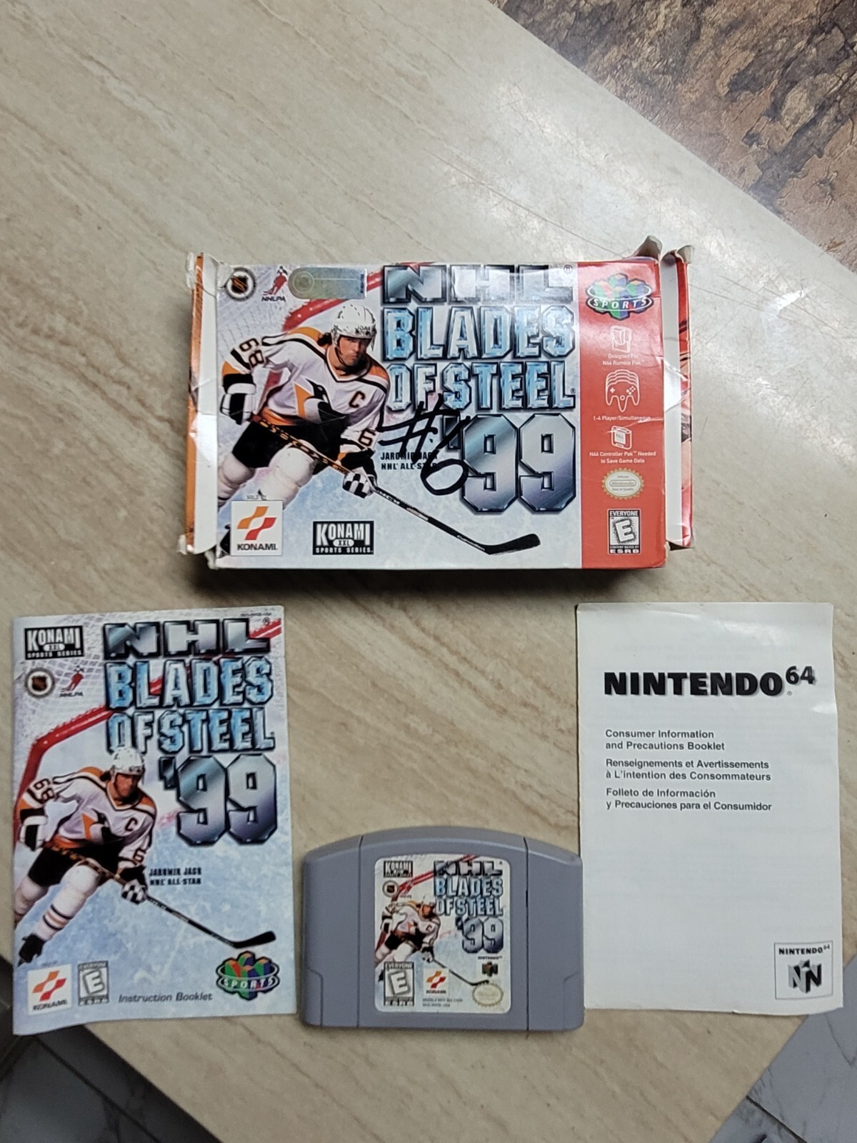 NHL Blades of Steel 99 N64 Nintendo 64 Complete 83717180135 eBay