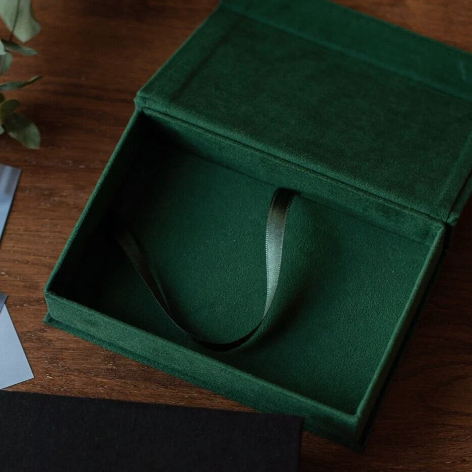 Caja de almacenamiento de fotos hecha a mano 4x6 regalo de aniversario de boda para él recuerdo de memoria Foto 2 de 2