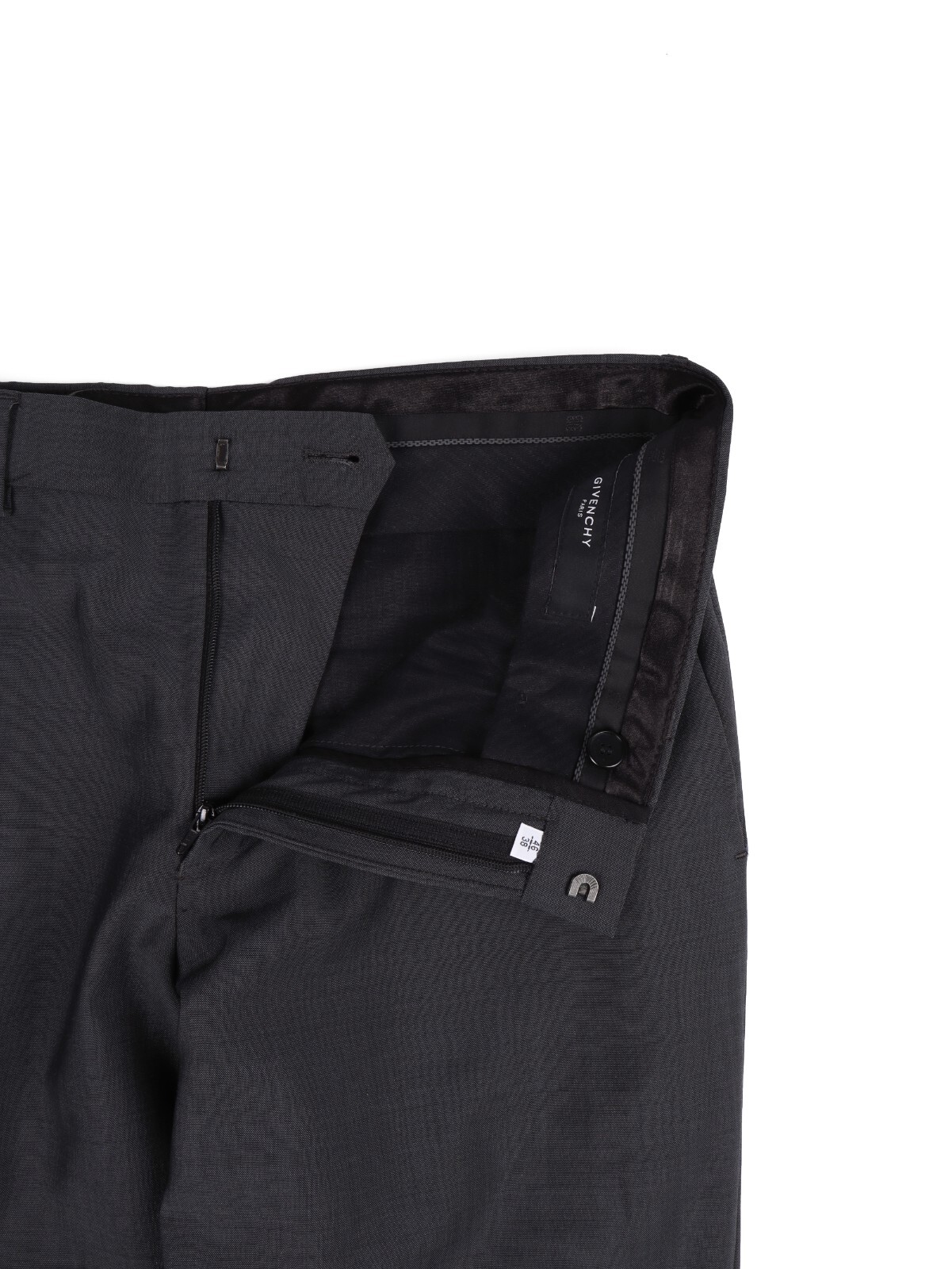 Recent Givenchy Paris Solid Grey Two Button Suit … - image 9