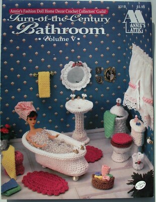 Annies Fashion Doll Barbie Bathroom V Crochet Patterns Book #531B