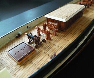 Revell Thermopylae 1:96 - laser cut wooden deck for modell