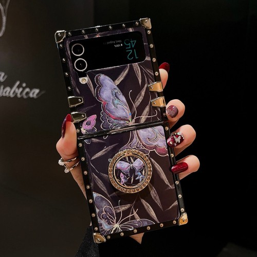 Étui de luxe Bling paillettes bague diamant support housse pour Samsung Z Flip 3/45/6 - Photo 38 sur 60
