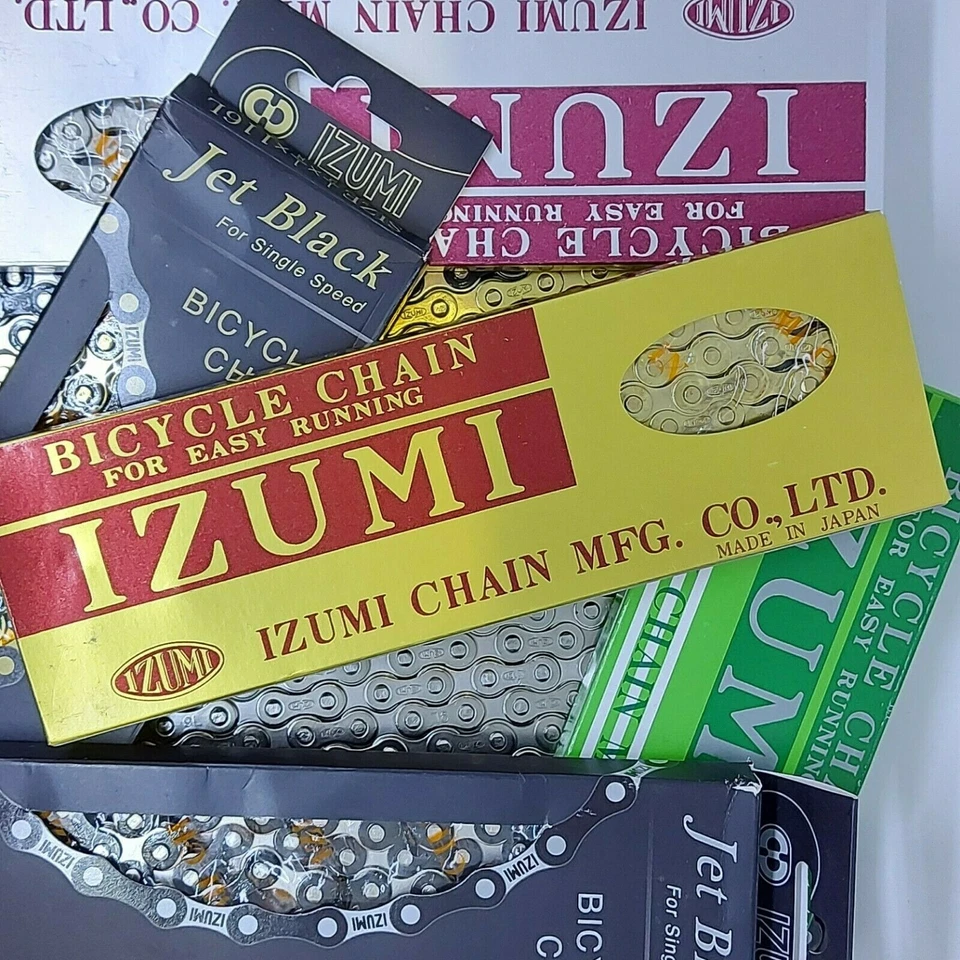 Cadena Izumi BMX - 1/2"" x 1/8"" - Old School Racing BMX Track Fixie - 116 eslabones Foto 2 de 4