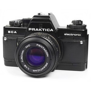 Praktica BCA 35mm SLR Film Camera Outfit with Fast 50mm Lens