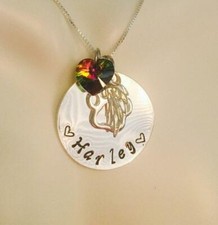 Personalized Rainbow Bridge Pet Loss Necklace