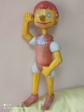 VINTAGE PINOCCHIO BURATINO PLASTIC DOLL TOY FAMOUS RUSSIAN CHARACTER SOVIET CCCP