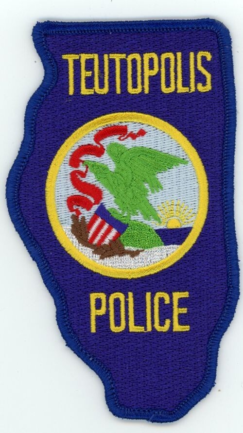 ILLINOIS IL TEUTOPOLIS POLICE STATE SHAPED PATCH SHERIFF eBay