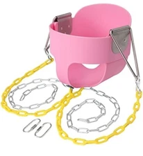 lvssiao Toddler High Back Full Bucket Swing Seat, Toddler Swing Seat