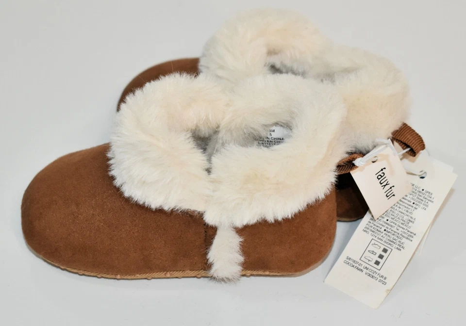 Old Navy Boots Size 12-18 Months Faux Fur Brown Girl's - Image 3 of 4