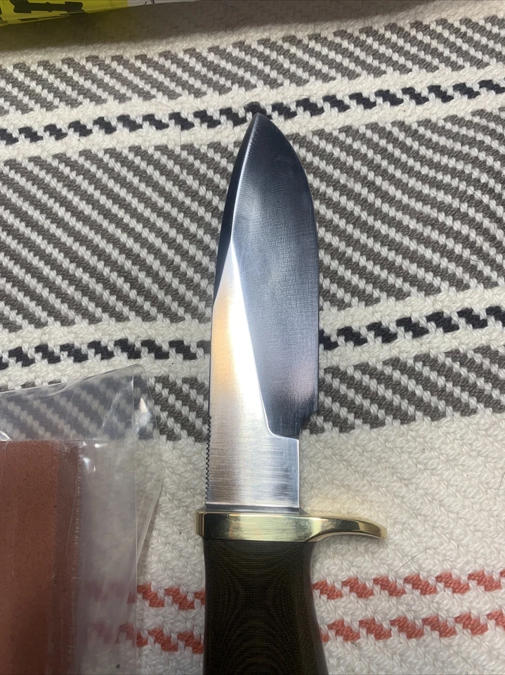 Randall Made Knives 28 Woodsman, Green Micarta Handle, Brass, HTF Brand New RMK! - Image 4 of 4