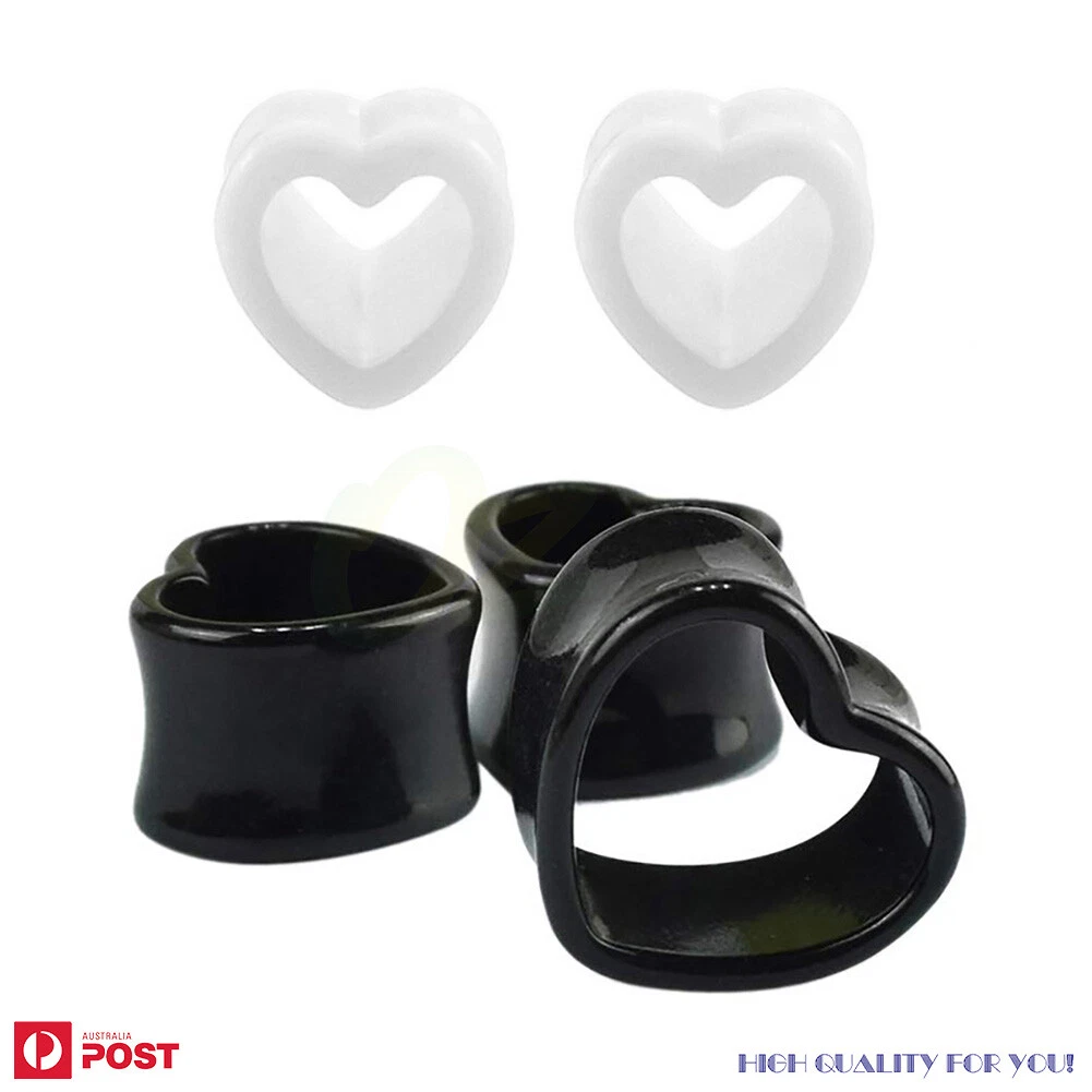 Heart shaped deals tunnel plugs