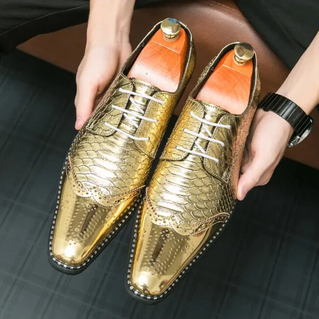 gold tip dress shoes Palermo Metal Tip Shoes 9893 main image 0