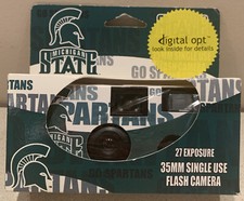 Michigan State Spartans 35mm Single Use Flash Camera. NEW Sealed. Expires: