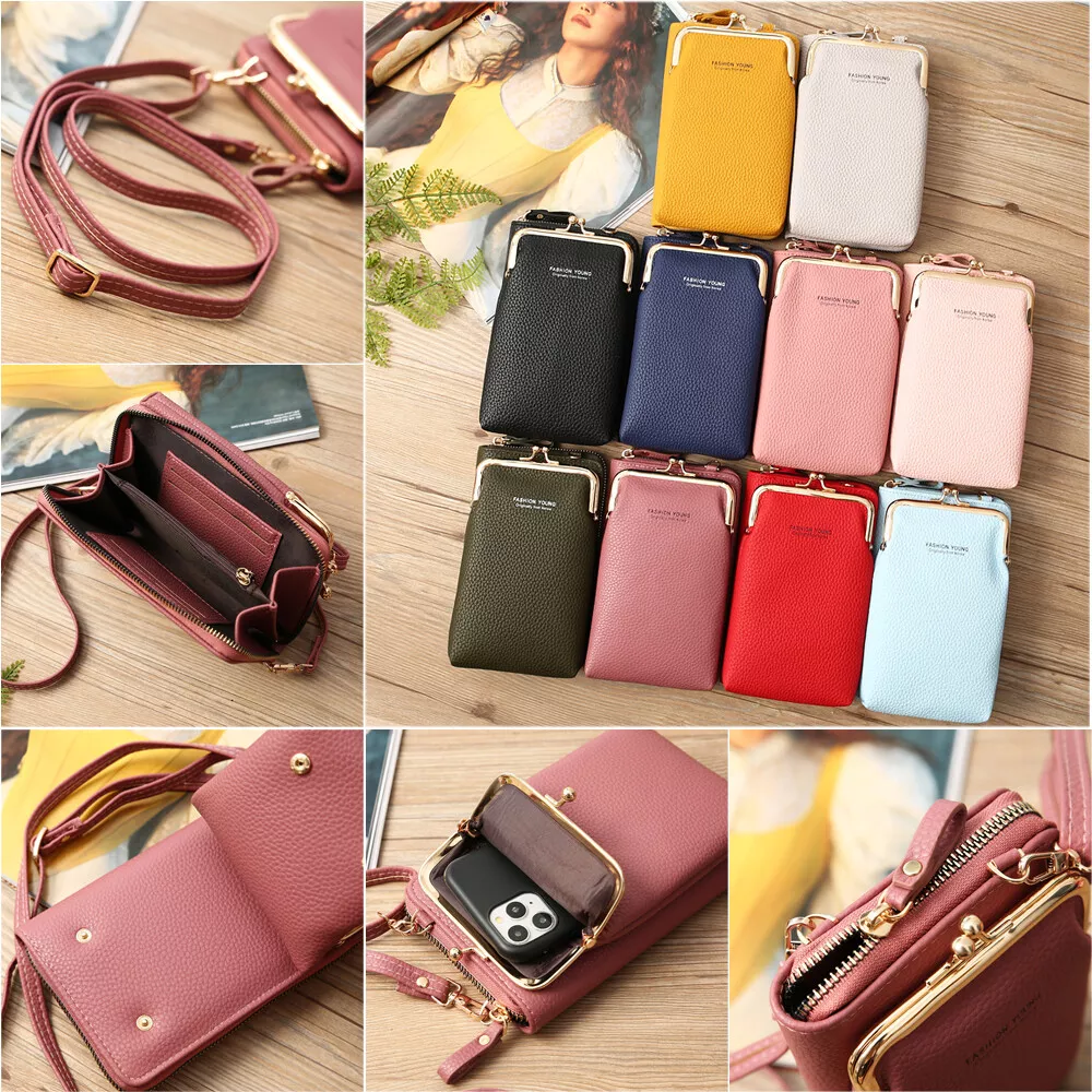 Women's Leather Smartphone Wristlets Bag, Clutch Wallets Purses for iPhone  X 8/8 Plus / 7/7 Plus, Galaxy S9 / S9+ / Note 8 : : Clothing,  Shoes & Accessories