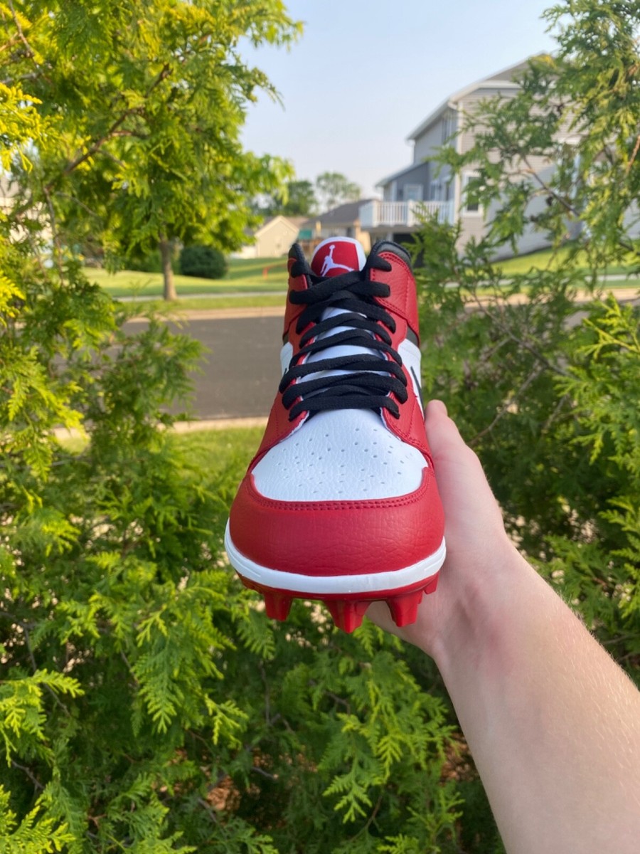 Jordan 1 Mid TD Alpha Menace Cleats “Chicago” Multiple Sizes Brand