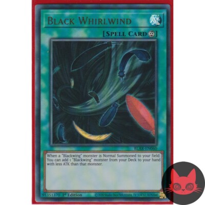 Yugioh Schwarzer Wirbelwind BLAR-DE060 Ultra Rare 1. Auflage NM