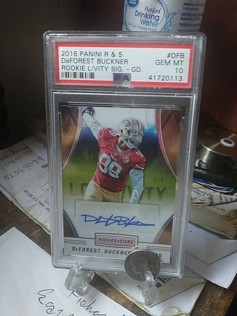 DeForest Buckner Panini Rookies & Stars Longevity Signatures #DFB Gold
