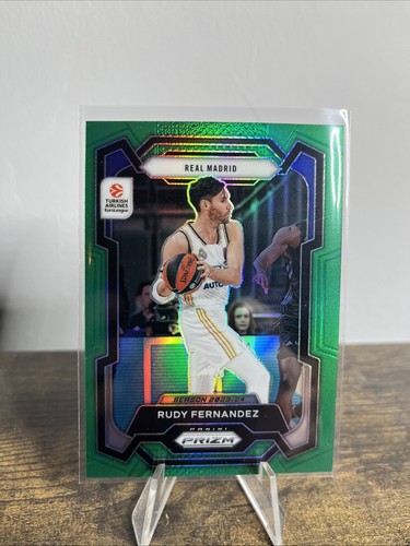 2023-24 Panini Prizm Euroleague Basketball Rudy Fernandez Green Prizm #70