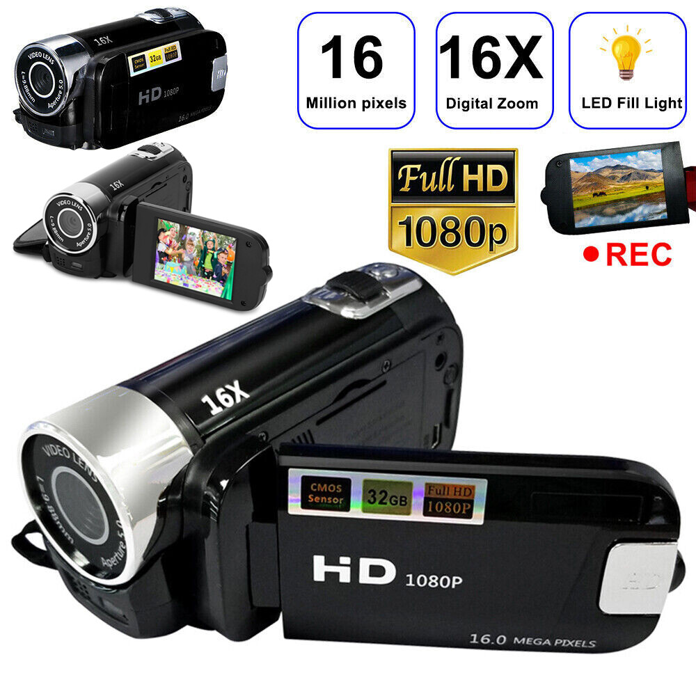 1080P Camcorder Video Camera 16X Zoom Vlogging for YouTube Live Stream Digital-image